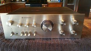 Vintage Kenwood Ka - 7100 Dc Stereo Integrated Amplifier Looks & Great 60wpc