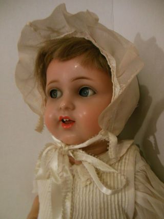 Antique Kammer Reinhardt K R Rare Celluloid 18 " Flirty Eye Baby Doll