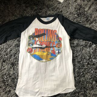 Authentic Vintage 1981 The Rolling Stones U.  S.  T - Shirt Raglan Baseball