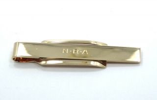 NRA Vintage TIFFANY & CO National Rifle Association 14K Gold Tie Bar Money Clip 2