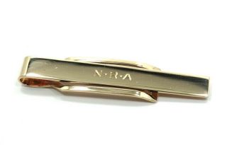 NRA Vintage TIFFANY & CO National Rifle Association 14K Gold Tie Bar Money Clip 4