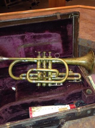 Early 1951 Vintage Ambassador Olds Cornet Made In La Sn57153 Plays Well
