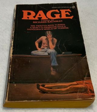 Oop C.  1977 Stephen King Richard Bachman Rage 1st Printing Signet Ppb - Very Rare