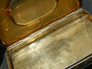 Very Fine Quality Antique Austrian Solid Silver Snuff Box c1870 6