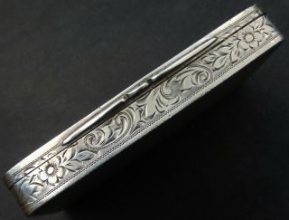 Very Fine Quality Antique Austrian Solid Silver Snuff Box c1870 8