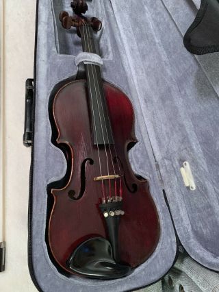 Médio - Fino Antique French Violin 4/4 With Case Fiddle C 1910