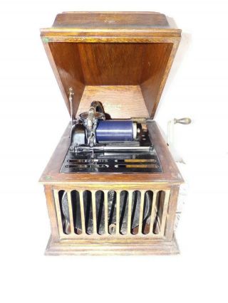 Antique Edison Amberola Model 30 Cylinder Phonograph Wax Cylinder Player