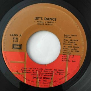 David Bowie - Lets Dance / Cat People - Rare Panama 45