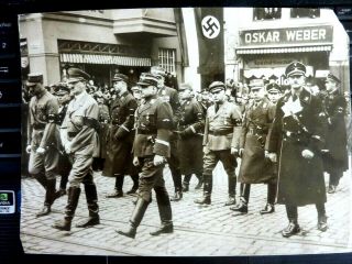 Press 1934 Archive Photo Ww2 Adolf Hitler At Funeral Leader Zunkel