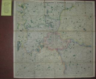 Environs Of London 25 Miles Around Edward Stanford Undated Vintage Map