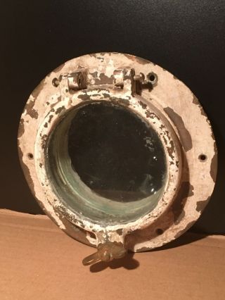 Antique Brass Porthole 5” Boat Window Ship Salvage