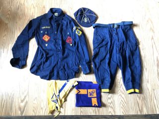 Vintage Cub Scouts Of America Official Uniform W Knickers Pants Bsa 1940’s