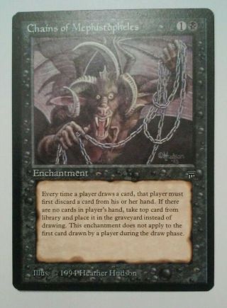 Mtg Chains Of Mephistopheles English Legends Nm - Unplayed Highly Gradable