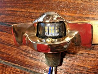 Vintage Polished Bronze Stern Light 450lm Rewired Led Bulb 2watt Draw