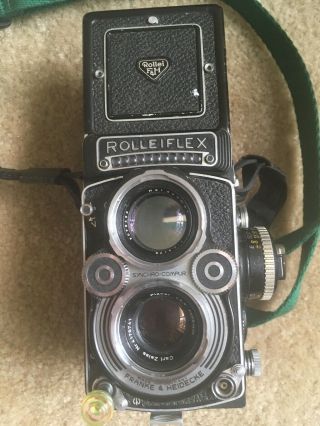 Vintage Rolleiflex 3.  5f Camera With Accessories - In
