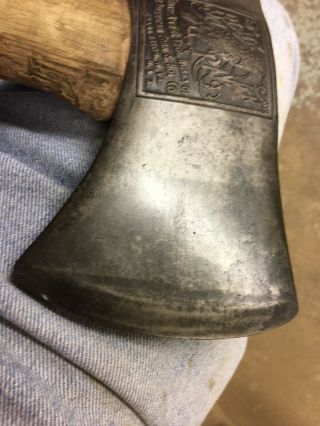 Vintage Black Raven Double Headed Axe Kelly Axe And Tool 4