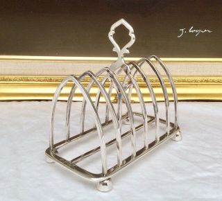 Ewardian Hallmarked Silver Toast Rack WILLIAM HUTTON & SONS London 1903 234 Gr. 2