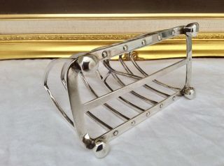 Ewardian Hallmarked Silver Toast Rack WILLIAM HUTTON & SONS London 1903 234 Gr. 4