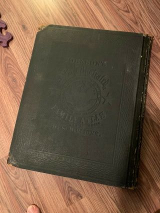 Vintage 1862 Johnsons and ward Family Atlas 6