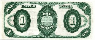 Treasury Note $1 Dollar 1891 Stanton Fr.  350 CRISP UNC Choice Quality Rare No Re 2