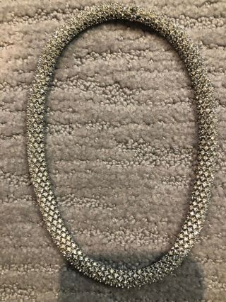Vintage Ciner Diamond Necklace Pave