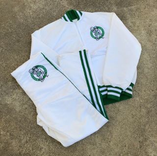 Rare Vintage 70s 80s Delong Boston Celtics Warm Up Set Size M Jersey Larry Bird