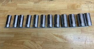 Snap - On 1/2 Inch Socket Set 6pt 21 - 32mm 1981 Vintage