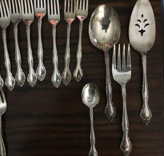 Oneida Community Chatelaine Plate Silverware 65 Pc Set For 12 3