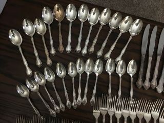 Oneida Community Chatelaine Plate Silverware 65 Pc Set For 12 5