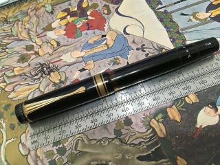 Rare 1936 Montblanc 136 - Early Delux Cap Bands - Functional Fountain Pen