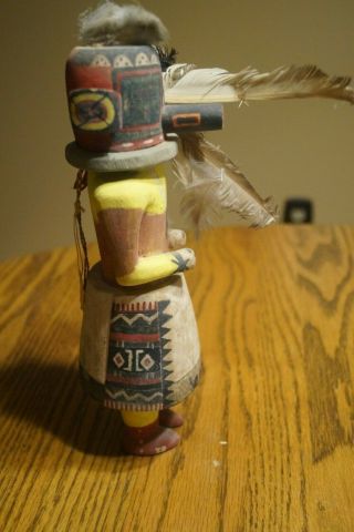 Vintage Hand Carved Hopi MALO KACHINA w/tag & info sheet 2