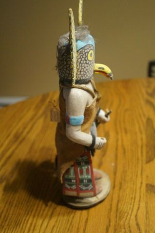 Vintage Hand Carved Hopi MONWU MONGWA Great Horned Owl Kachina - VGC 3