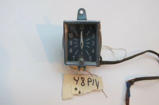1948 Plymouth Borg Clock P15 Mopar 1946 1947 Vintage