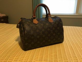 Vintage Louis Vuitton Speedy Monogram Handbag Satchel