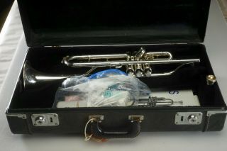 Vintage King Eastlake Silver Flair Trumpet W/case Stork Lx4 Studio Peter Power