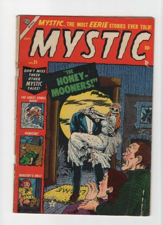 Mystic 21 Vintage Marvel Atlas Comic Pre - Code/hero Horror Golden Age 10c