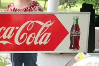 Large Vintage 1948 Coca Cola Soda Pop Bottle Gas Station 54 