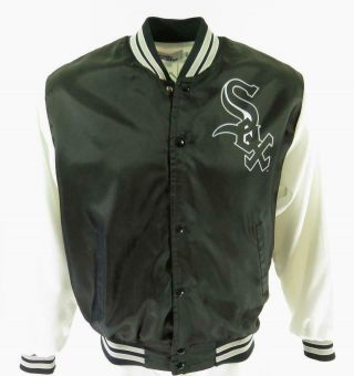 Vintage 80s Chicago White Sox Jacket Large Chalk Line MLB Baseball Sports 3