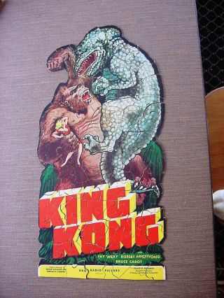 Vintage 1933 Rko King Kong Promotional Puzzle Including Envelop