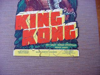 Vintage 1933 RKO King Kong Promotional Puzzle including Envelop 2