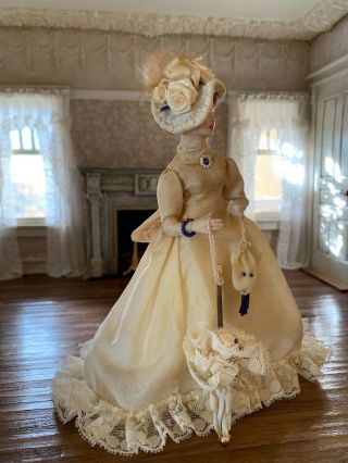 Artisan Miniature Dollhouse Vintage Stacy Hofman Doll Victorian Porcelain Pretty