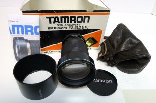 Tamron Sp 180mm F2.  5 Ld If 35th Anniversary Lens Model 63b W/box Rare