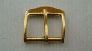 Vintage Solid 18 Ct Gold Watch Buckle Suitable For 16 Mm Strap 2.  5 Mm