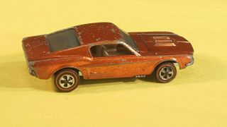 Vintage Redline Hot Wheels Custom Mustang Orange Very Rare
