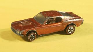 Vintage Redline Hot Wheels custom Mustang Orange very rare 2