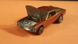 Vintage Redline Hot Wheels custom Mustang Orange very rare 7