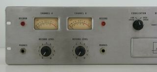 Vintage Ampex Tube Stereo Mic Recording Preamplifier for Parts/Repair (2) 2
