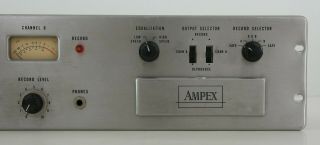 Vintage Ampex Tube Stereo Mic Recording Preamplifier for Parts/Repair (2) 3