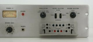 Vintage Ampex Tube Stereo Mic Recording Preamplifier for Parts/Repair (2) 4