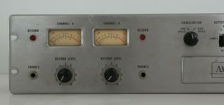 Vintage Ampex Tube Stereo Mic Recording Preamplifier for Parts/Repair (1) 2